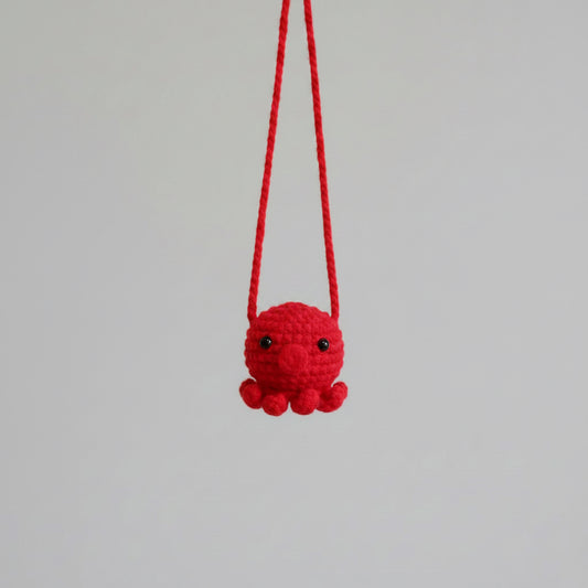 Limited Edition: Handmade Crochet Octopus Lantern Necklace