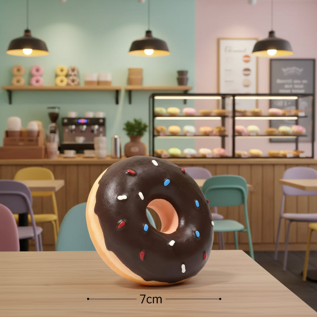Donut Squeaky Dog Toy