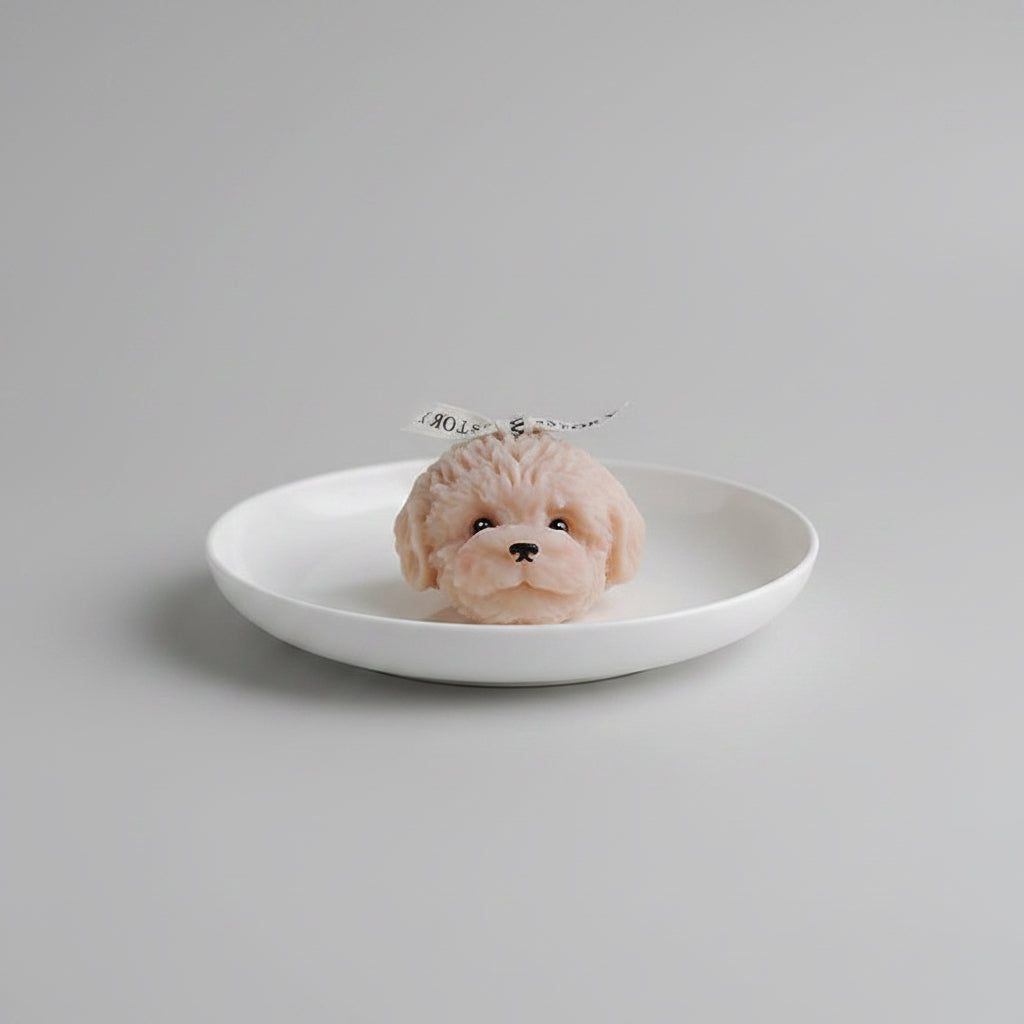 Poodle Candle